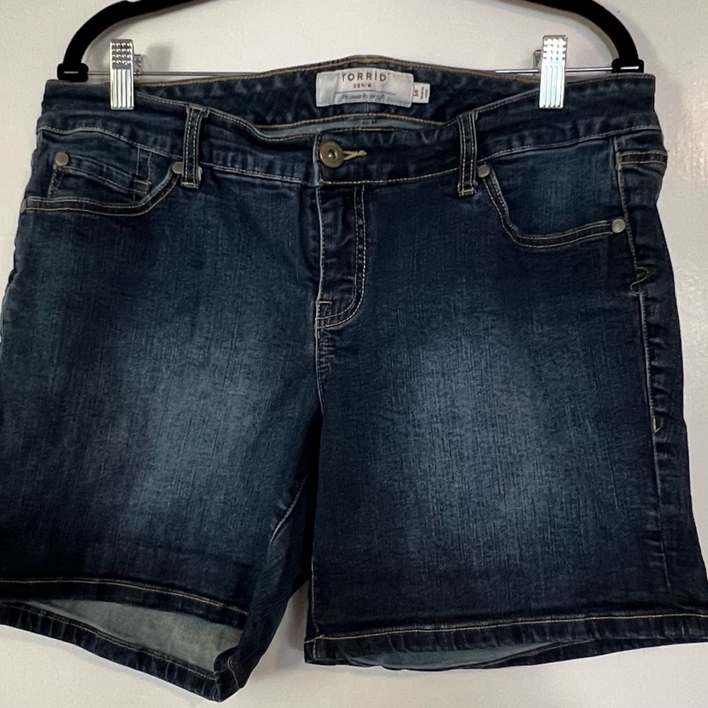 Torrid Mid Rise Denim Jean Short